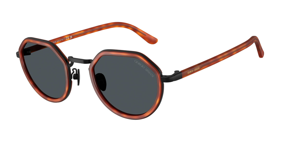 Óculos de sol giorgio armani ar6181 6404r5 marron round masculino tamanho 48mm - Vista principal