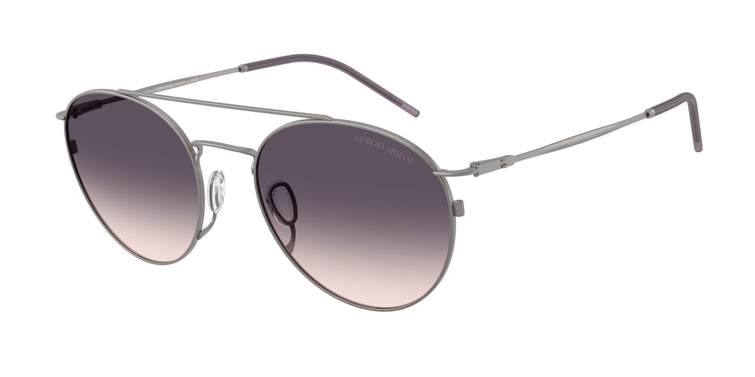 Lunettes de soleil giorgio armani ar6183 300336 gris round masculino taille 53mm - Vue principale