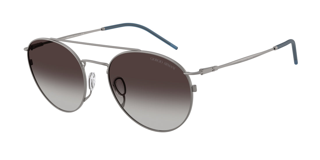 Lunettes de soleil giorgio armani ar6183 30038g gris round masculino taille 53mm - Vue principale