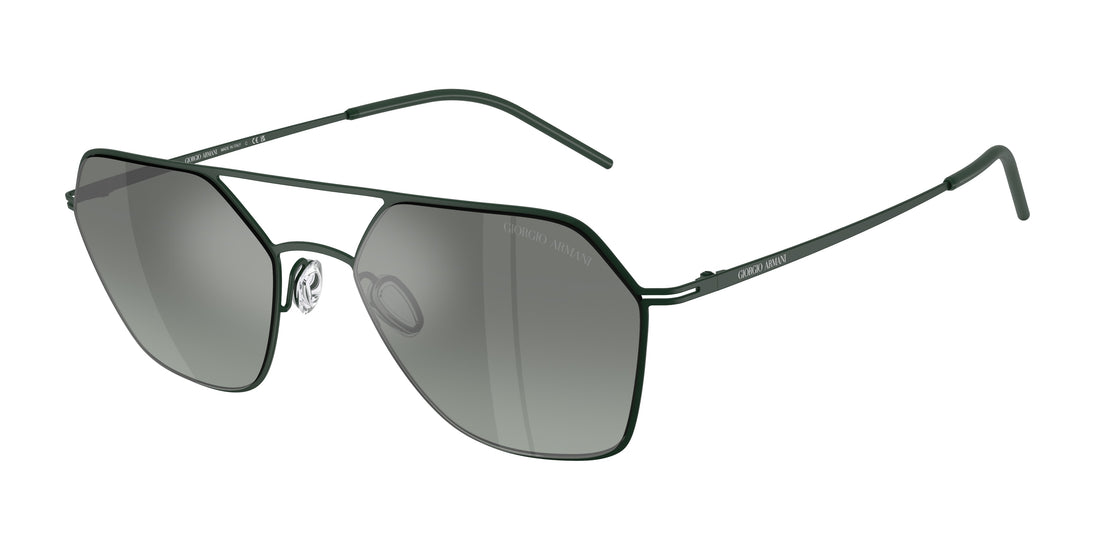 Occhiali da sole giorgio armani ar6185 34362a verde square masculino taglia 54mm - Vista principale