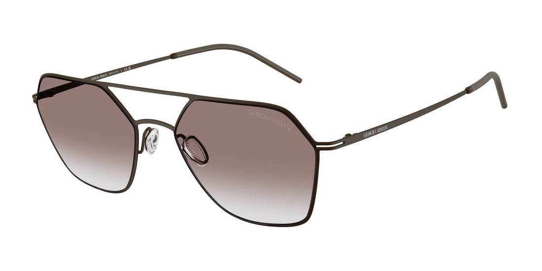 Occhiali da sole giorgio armani ar6185 343813 marron square masculino taglia 54mm - Vista principale