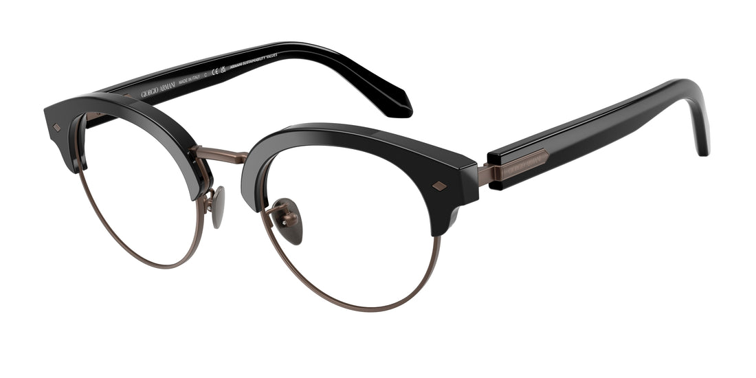 Prescription glasses giorgio armani ar7283 5875 negro pantos masculino size 48mm - Main view
