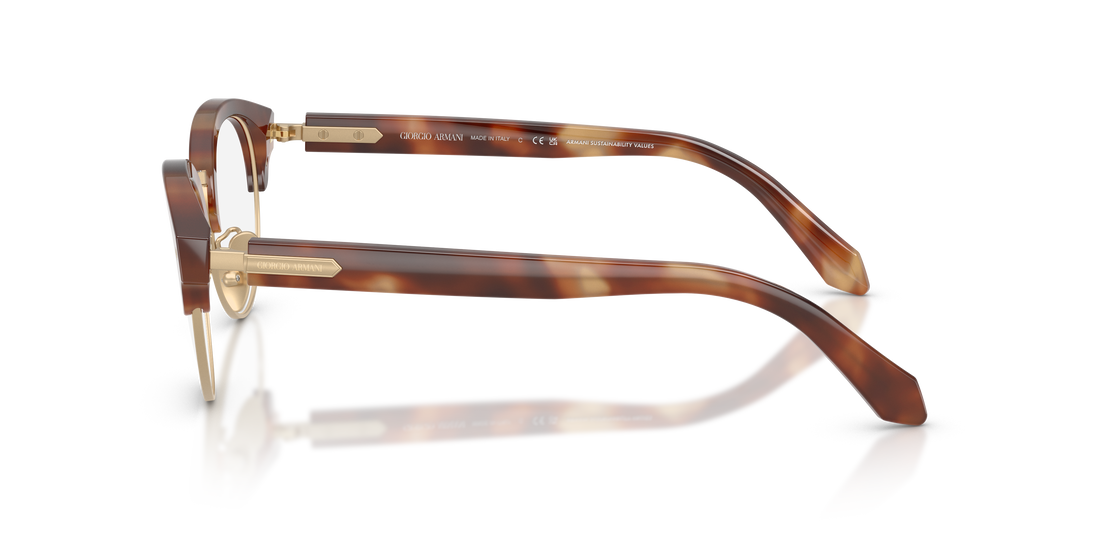 Prescription glasses giorgio armani ar7283 6302 marron pantos masculino size 48mm - Detailed view