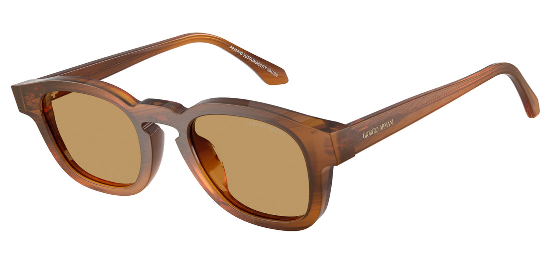 Óculos de sol giorgio armani ar8254u 616373 havana pillow unisex tamanho 48mm - Vista principal