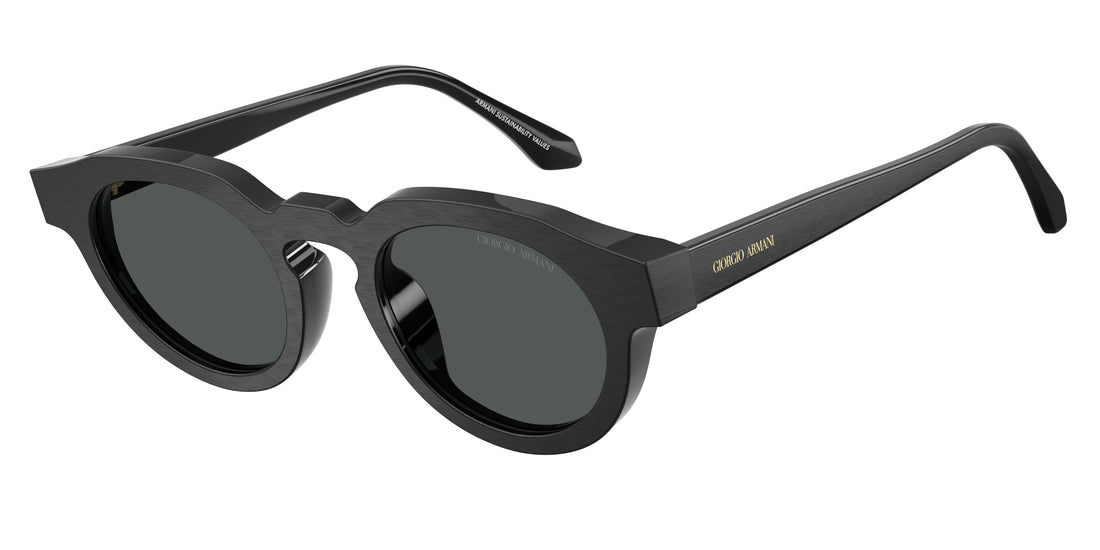 Óculos de sol giorgio armani ar8255u 500987 negro round unisex tamanho 47mm - Vista principal