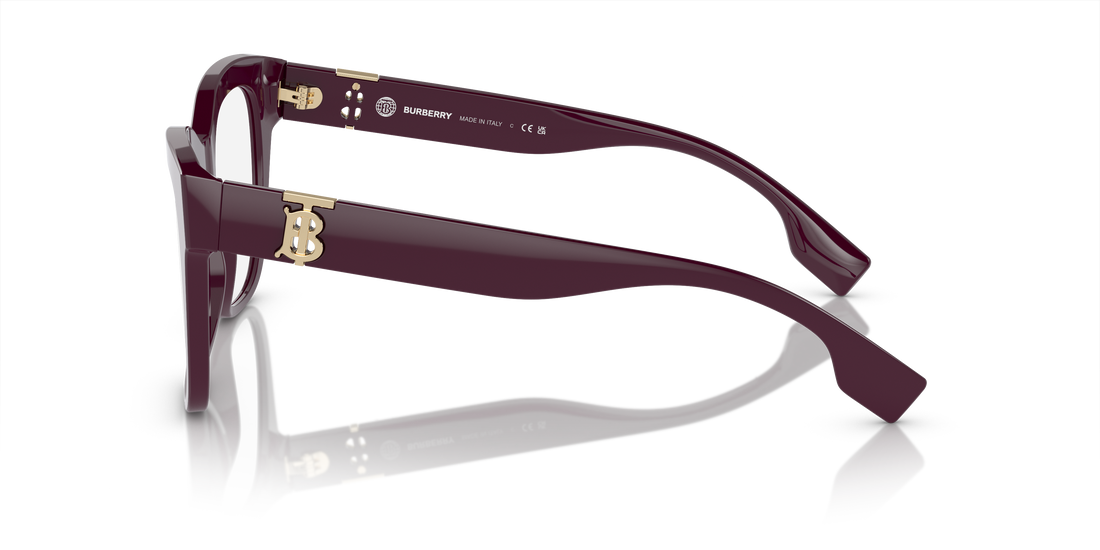 Brillen burberry be2388 3979 rojo square femenino größe 52mm - Detailansicht