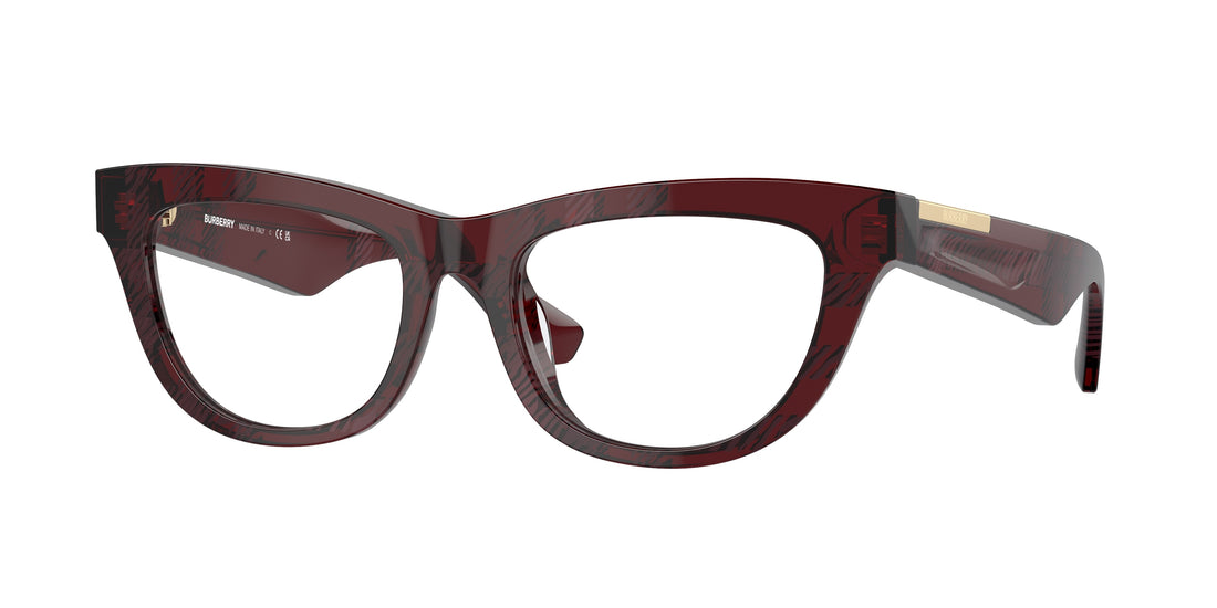 Brillen burberry be2406u 4115 rojo rectangular femenino größe 52mm - Hauptansicht