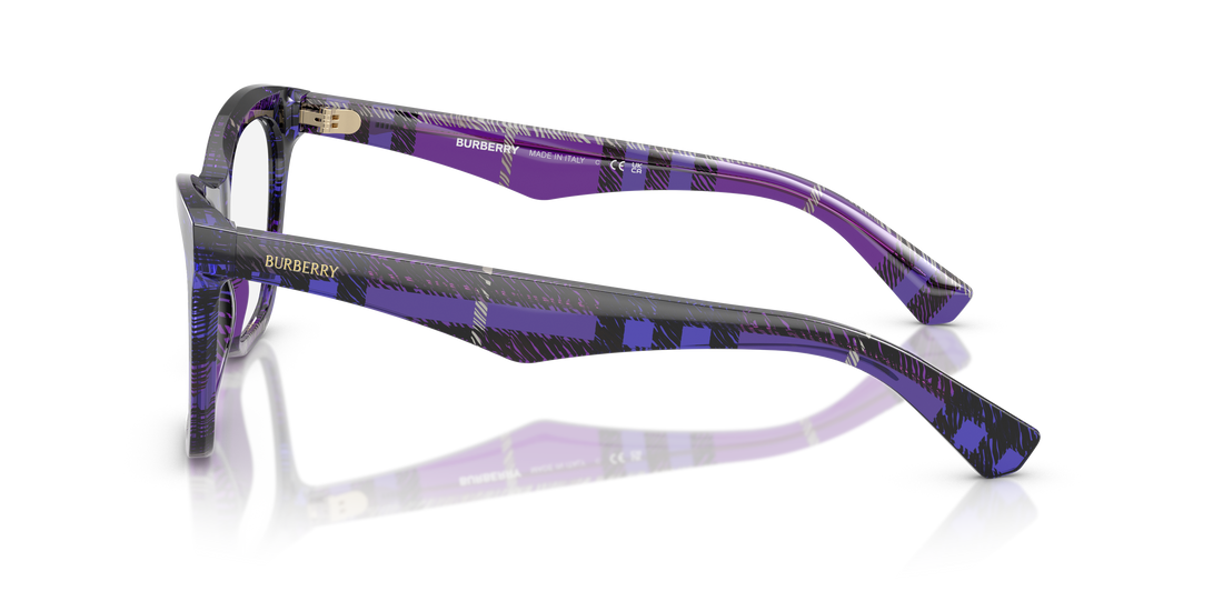 Brillen burberry be2416 4113 violeta cat eye femenino größe 54mm - Detailansicht