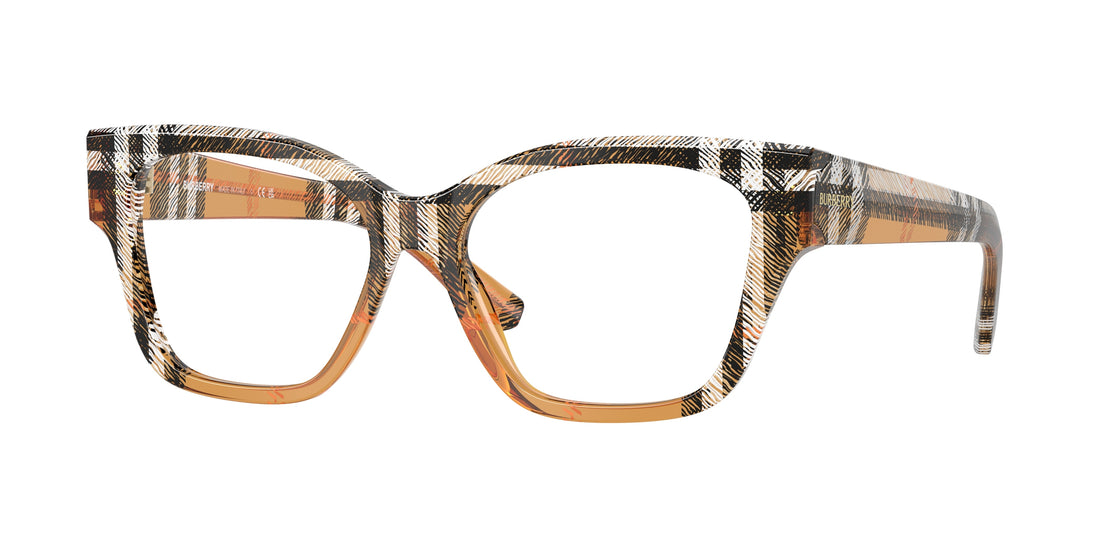 Brillen burberry be2420 4146 marrón cat eye femenino größe 54mm - Hauptansicht