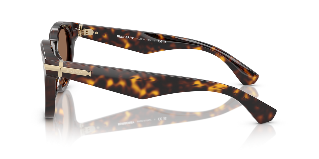 Occhiali da sole burberry be4439 300273 marron round masculino taglia 51mm - Vista dettagliata