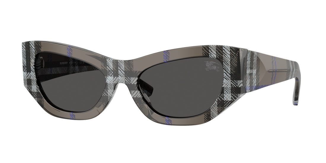 Solglasögon burberry be4450u 414787 gris cat eye femenino storlek 54mm - Huvudvy