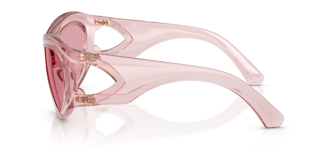 Solglasögon burberry be4465 4154/5 rosa irregular unisex storlek 38mm - Detaljvy