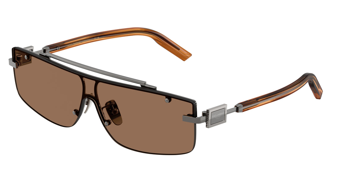 Sonnenbrillen dolce & gabbana dg2335 133573 marron rectangular masculino größe 40mm - Hauptansicht