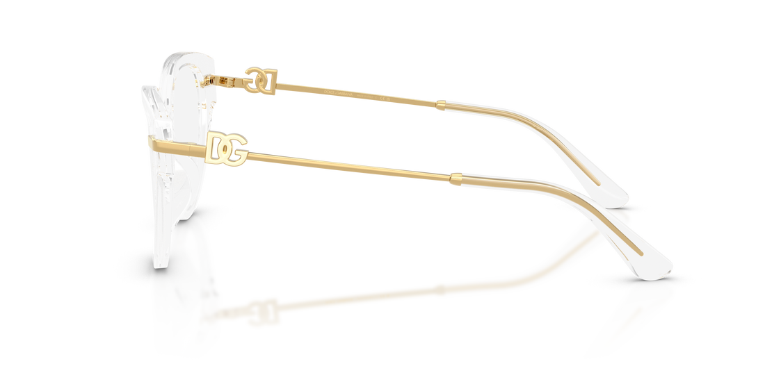 Gafas graduadas dolce & gabbana dg3438 3133 transparente butterfly femenino talla 53mm - Vista de detalle
