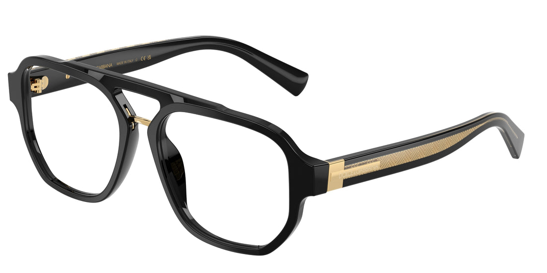 Occhiali da vista dolce & gabbana dg3447 501 negro pilot masculino taglia 56mm - Vista principale