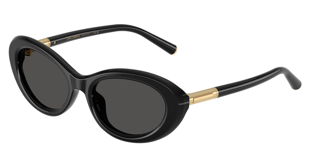 Óculos de sol dolce & gabbana dg4519 501/87 negro oval femenino tamanho 54mm - Vista principal