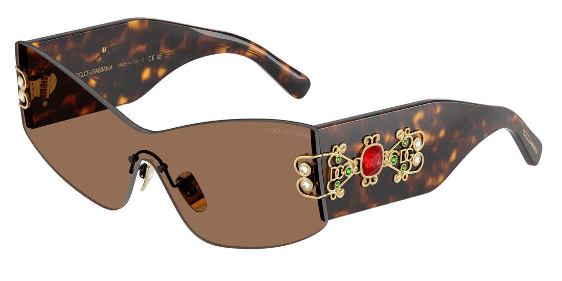 Sonnenbrillen dolce & gabbana dg4526b 502/73 havana cat eye femenino größe 42mm - Hauptansicht