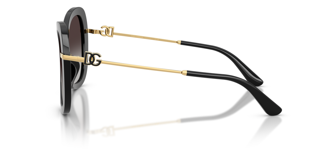 Occhiali da sole dolce & gabbana dg4535 501/8g negro butterfly femenino taglia 53mm - Vista dettagliata