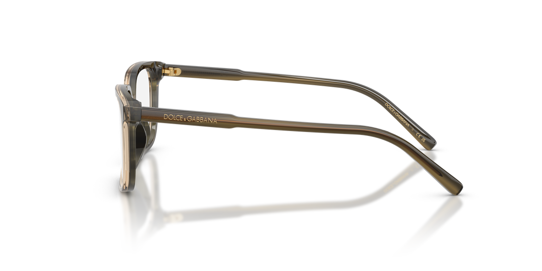 Óculos graduados dolce & gabbana dx3003 3480 verde square infantil tamanho 49mm - Vista de detalhe