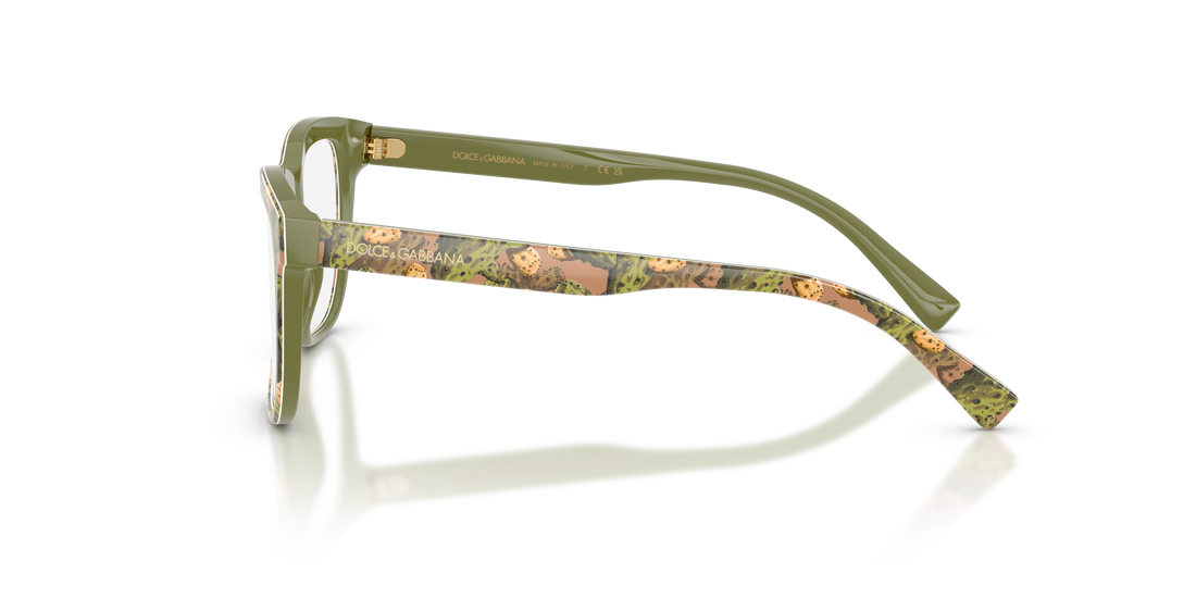 Óculos graduados dolce & gabbana dx3356 3488 multicolor rectangular infantil tamanho 49mm - Vista de detalhe