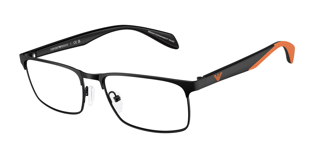 Occhiali da vista emporio armani ea1149 3226 negro rectangular masculino taglia 56mm - Vista principale