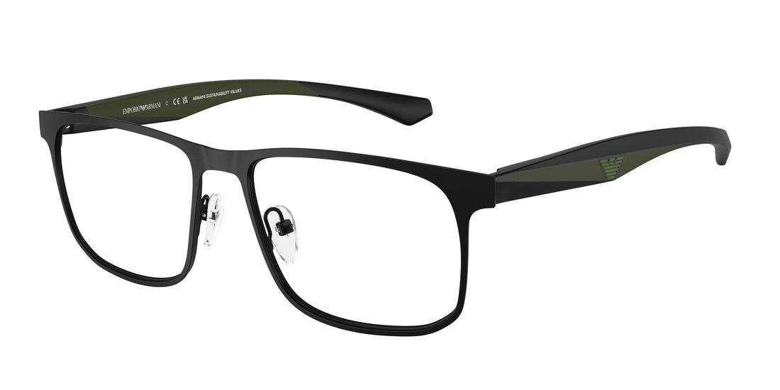 Occhiali da vista emporio armani ea1163 3001 negro square masculino taglia 55mm - Vista principale