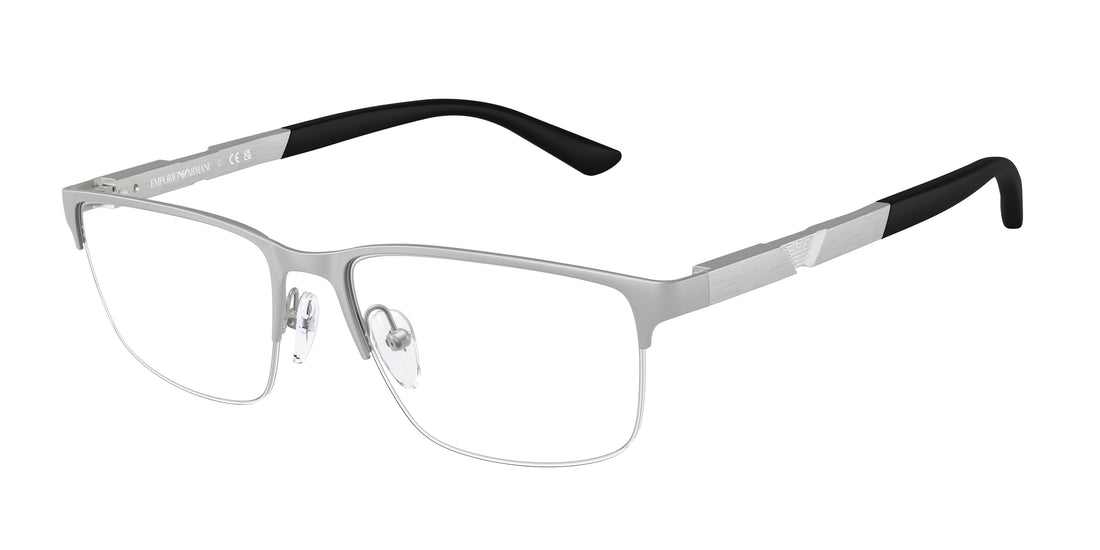 Lunettes de vue emporio armani ea1164 3045 plateado rectangular masculino taille 54mm - Vue principale