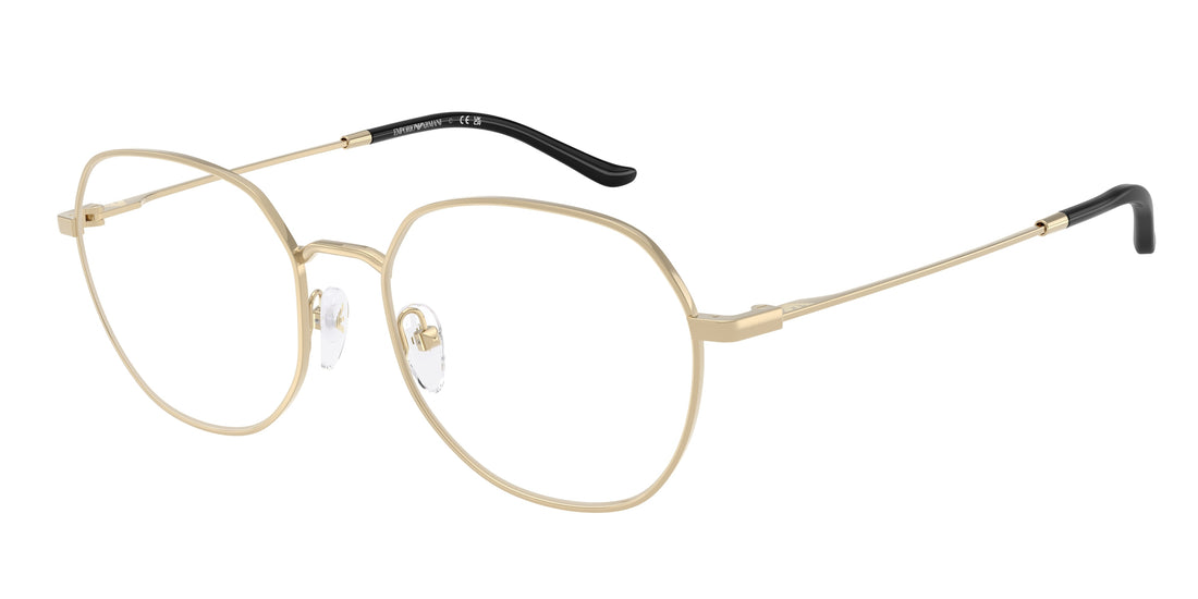 Occhiali da vista emporio armani ea1174d 3013 oro round masculino taglia 54mm - Vista principale