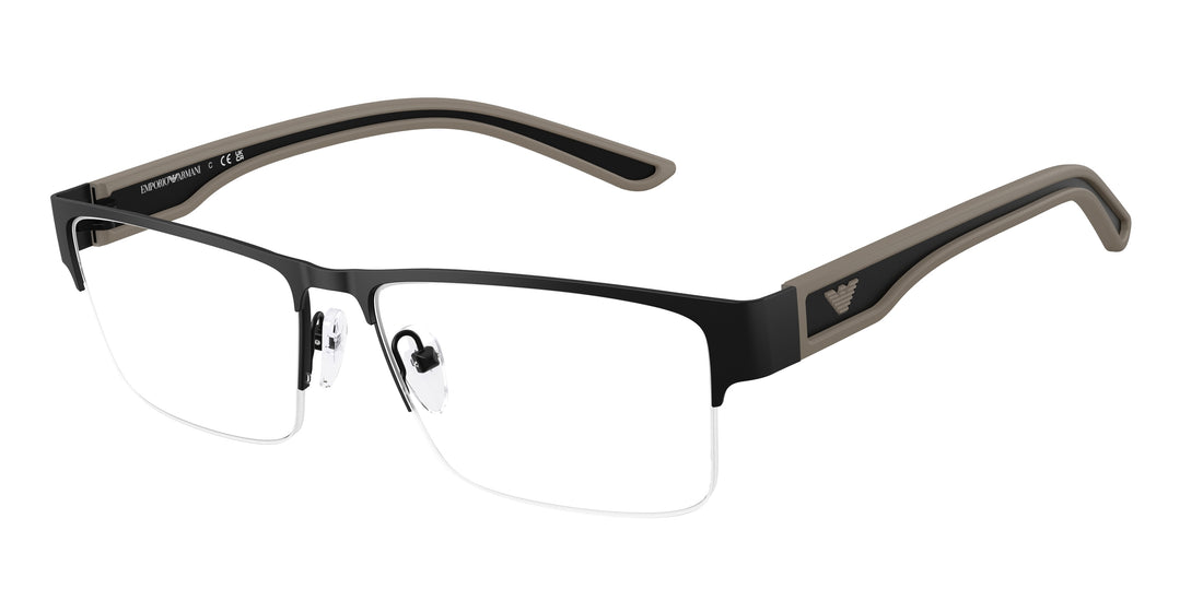 Occhiali da vista emporio armani ea1182 3001 negro rectangular masculino taglia 57mm - Vista principale