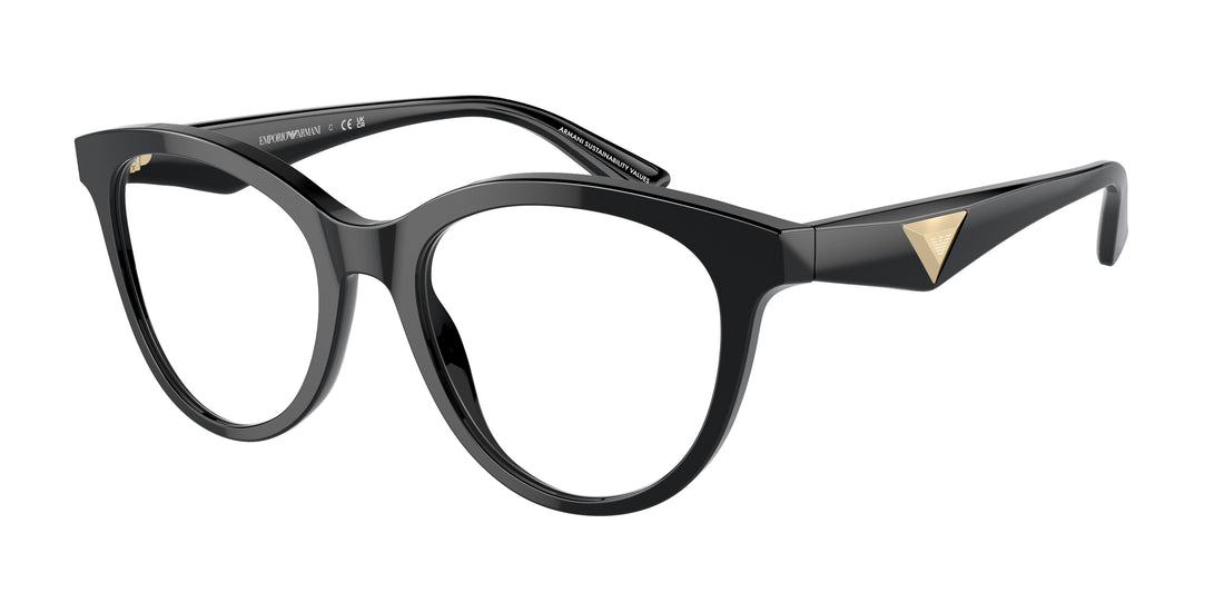 Brillen emporio armani ea3236 5017 negro cat eye femenino größe 52mm - Hauptansicht