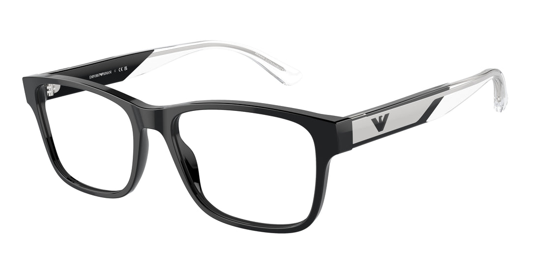 Brillen emporio armani ea3239 5017 negro rectangular masculino größe 53mm - Hauptansicht
