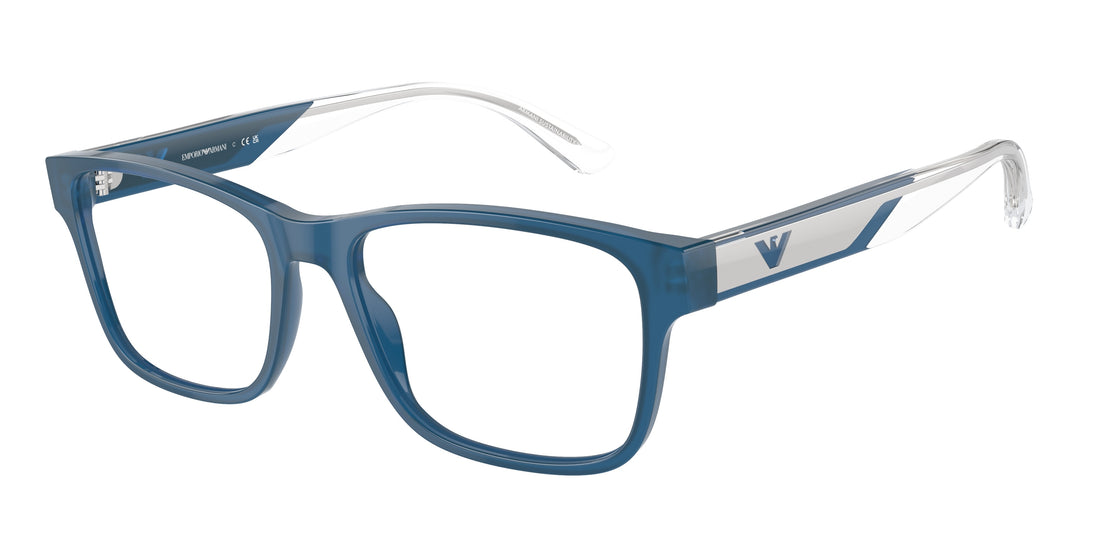 Brillen emporio armani ea3239 6092 azul rectangular masculino größe 55mm - Hauptansicht