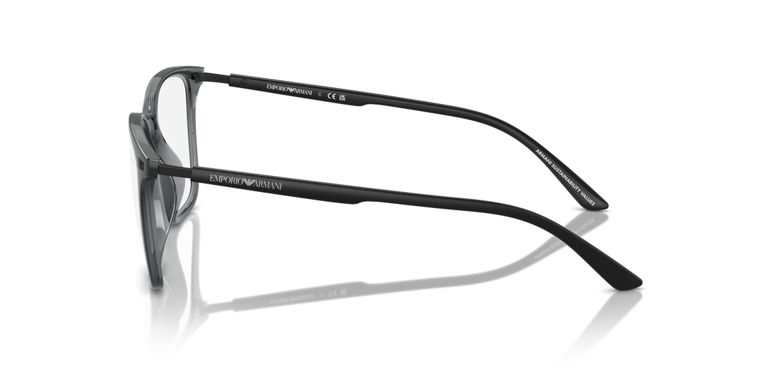 Occhiali da vista emporio armani ea3242u 6106 transparente square masculino taglia 54mm - Vista dettagliata