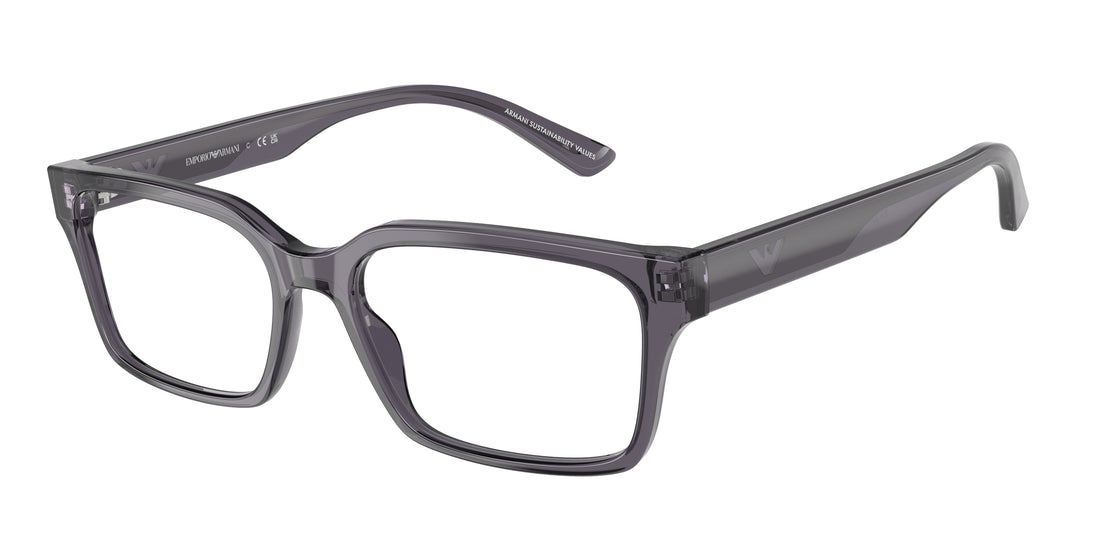 Occhiali da vista emporio armani ea3244 6106 gris rectangular masculino taglia 55mm - Vista principale