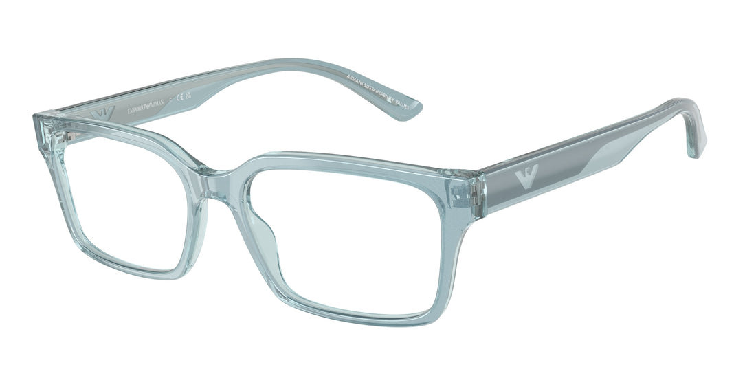 Occhiali da vista emporio armani ea3244 6178 azul claro rectangular masculino taglia 53mm - Vista principale