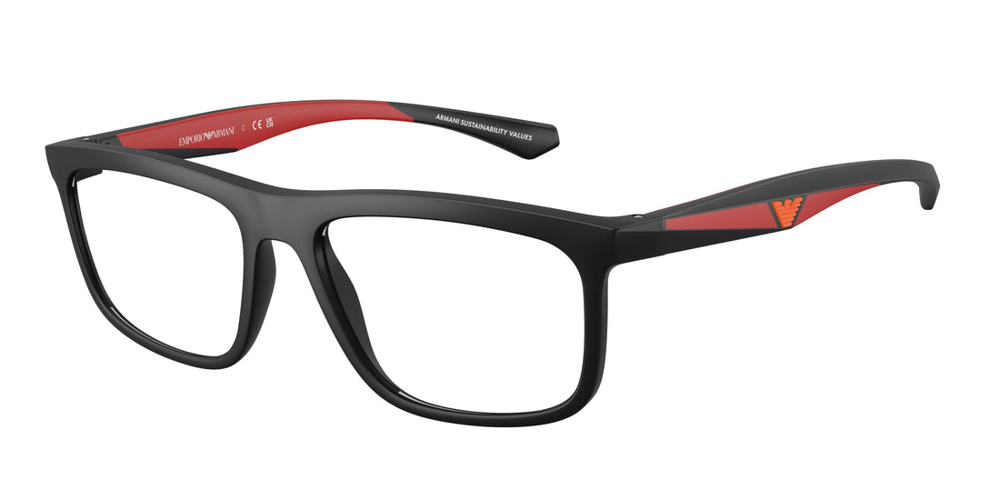Occhiali da vista emporio armani ea3246 5009 negro square masculino taglia 55mm - Vista principale