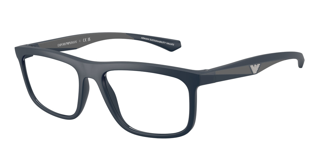 Occhiali da vista emporio armani ea3246 6185 azul square masculino taglia 53mm - Vista principale
