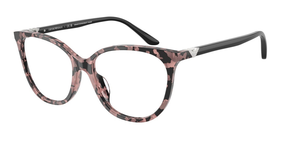 Lunettes de vue emporio armani ea3249u 5766 rosa cat eye femenino taille 53mm - Vue principale
