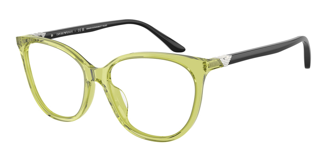 Occhiali da vista emporio armani ea3249u 6199 verde cat eye femenino taglia 53mm - Vista principale