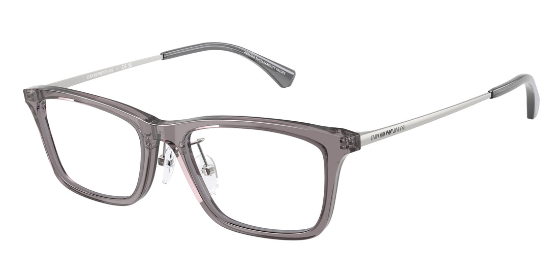 Occhiali da vista emporio armani ea3252d 6206 gris rectangular masculino taglia 54mm - Vista principale