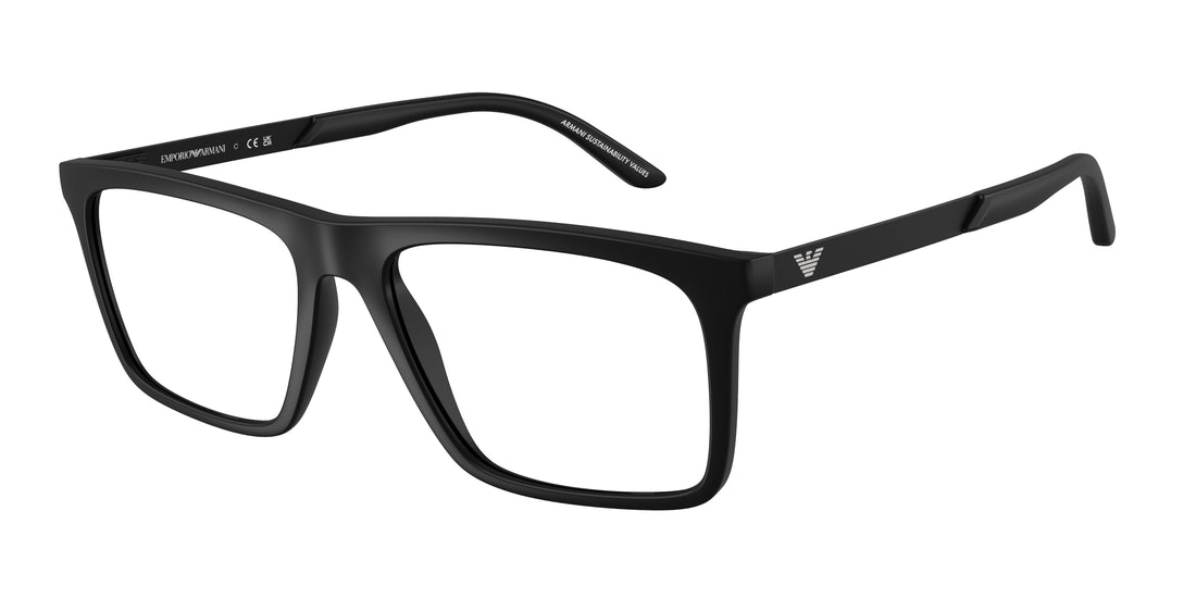 Lunettes de vue emporio armani ea3253 5001 negro square masculino taille 55mm - Vue principale
