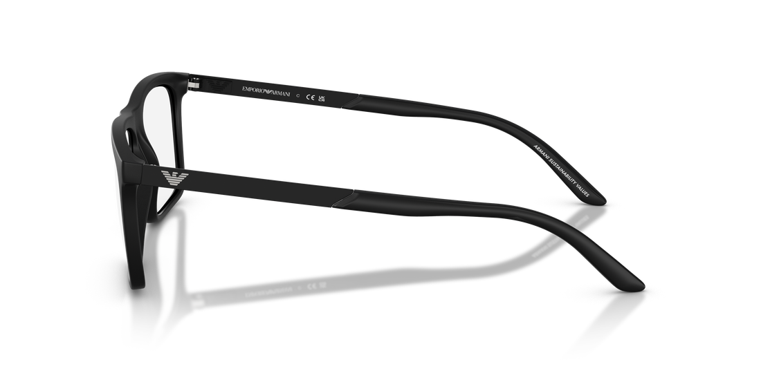Lunettes de vue emporio armani ea3253 5001 negro square masculino taille 55mm - Vue détaillée