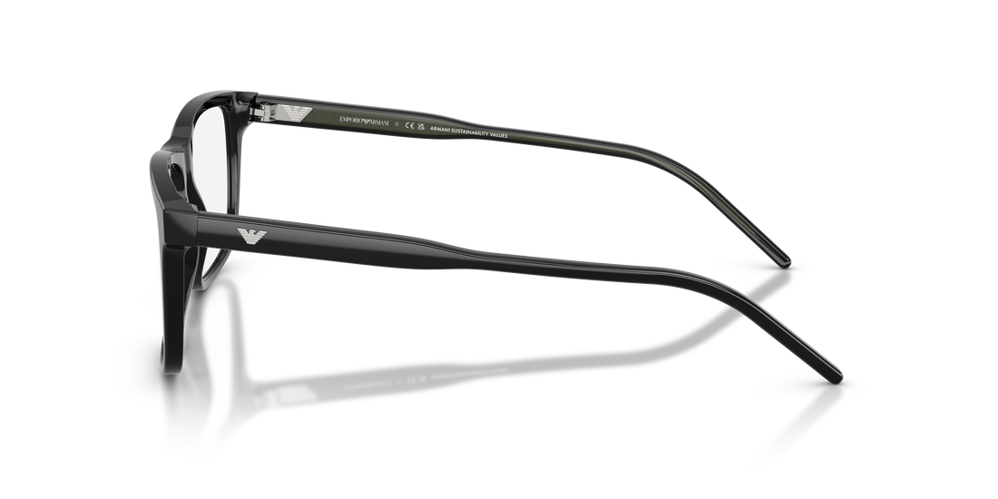 Lunettes de vue emporio armani ea3257 5017 negro square masculino taille 55mm - Vue détaillée