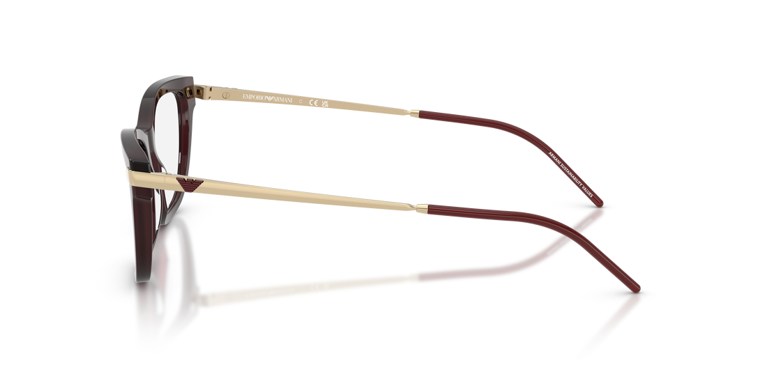 Lunettes de vue emporio armani ea3262 6265 burdeos cat eye femenino taille 54mm - Vue détaillée