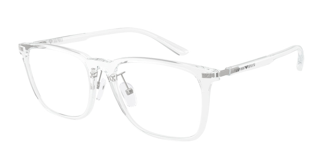 Brillen emporio armani ea3263d 6344 transparente pillow unisex größe 55mm - Hauptansicht