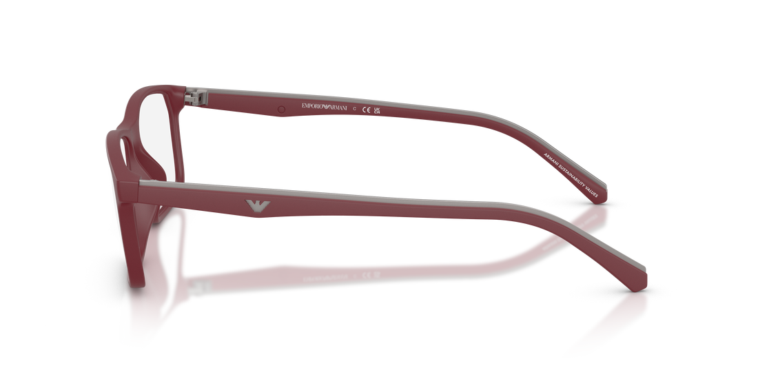 Prescription glasses emporio armani ea3266u 5261 rojo pillow masculino size 54mm - Detailed view