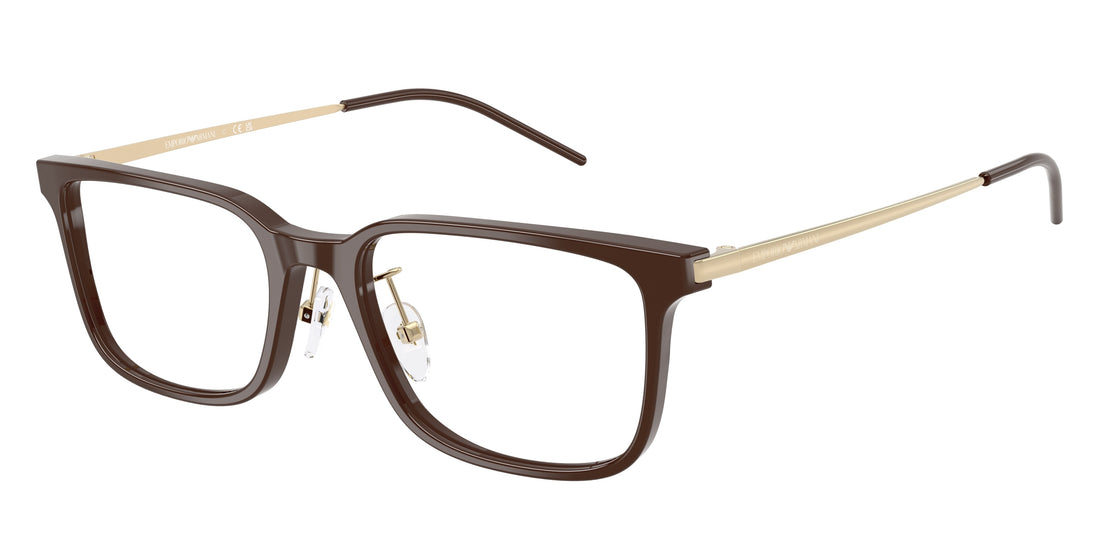 Brillen emporio armani ea3275d 6336 marron rectangular masculino größe 56mm - Hauptansicht