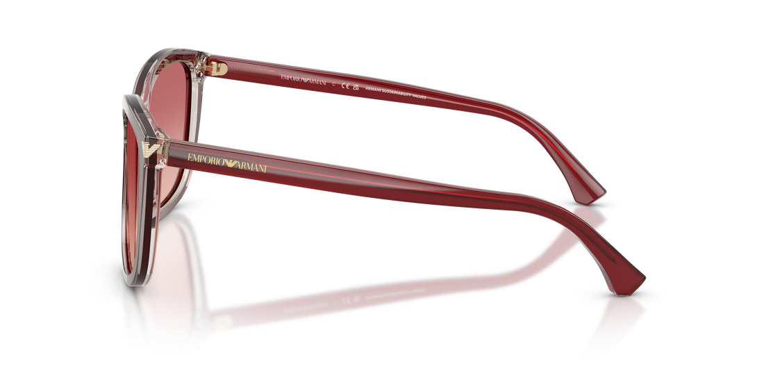Sunglasses emporio armani ea4060 6377a5 rojo square femenino size 56mm - Detailed view