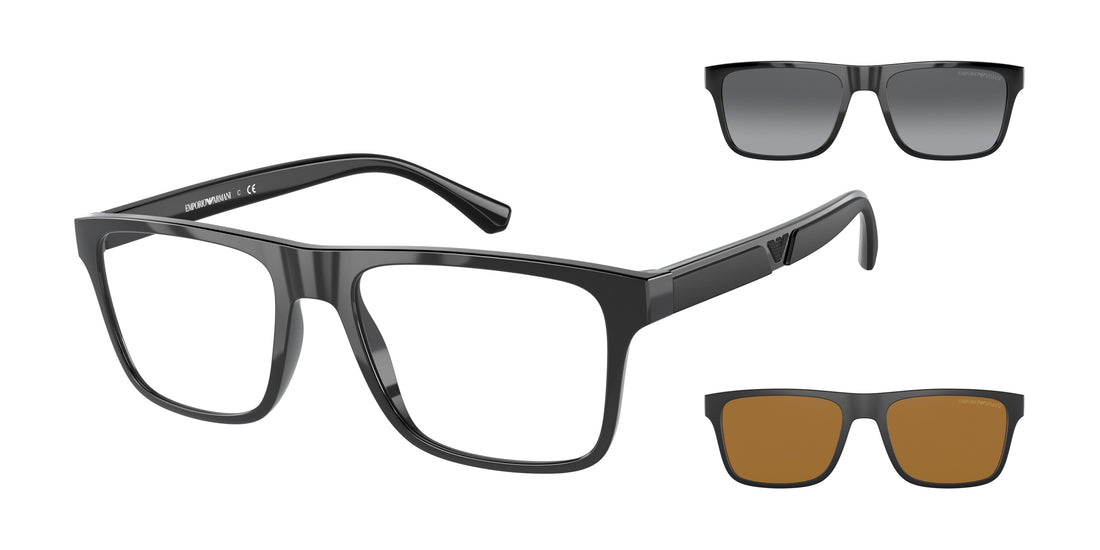 Occhiali da sole emporio armani ea4115 50171w negro masculina taglia 54mm - Vista principale