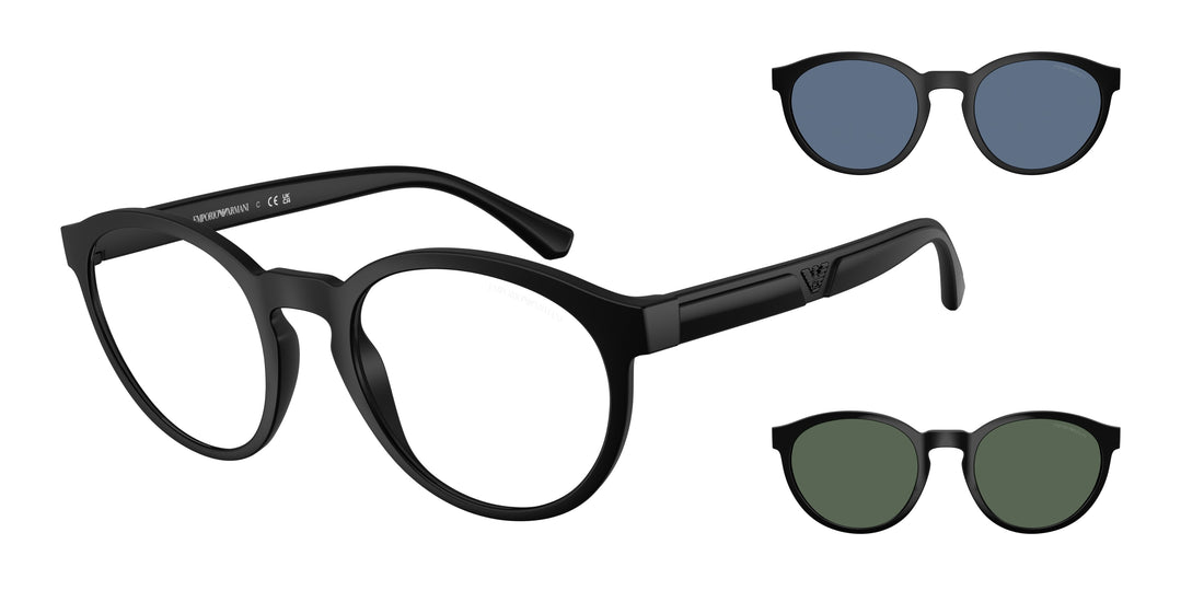 Sunglasses emporio armani ea4152 58011w negro masculina size 52mm - Main view